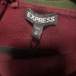 Express Deep Red Knitwear